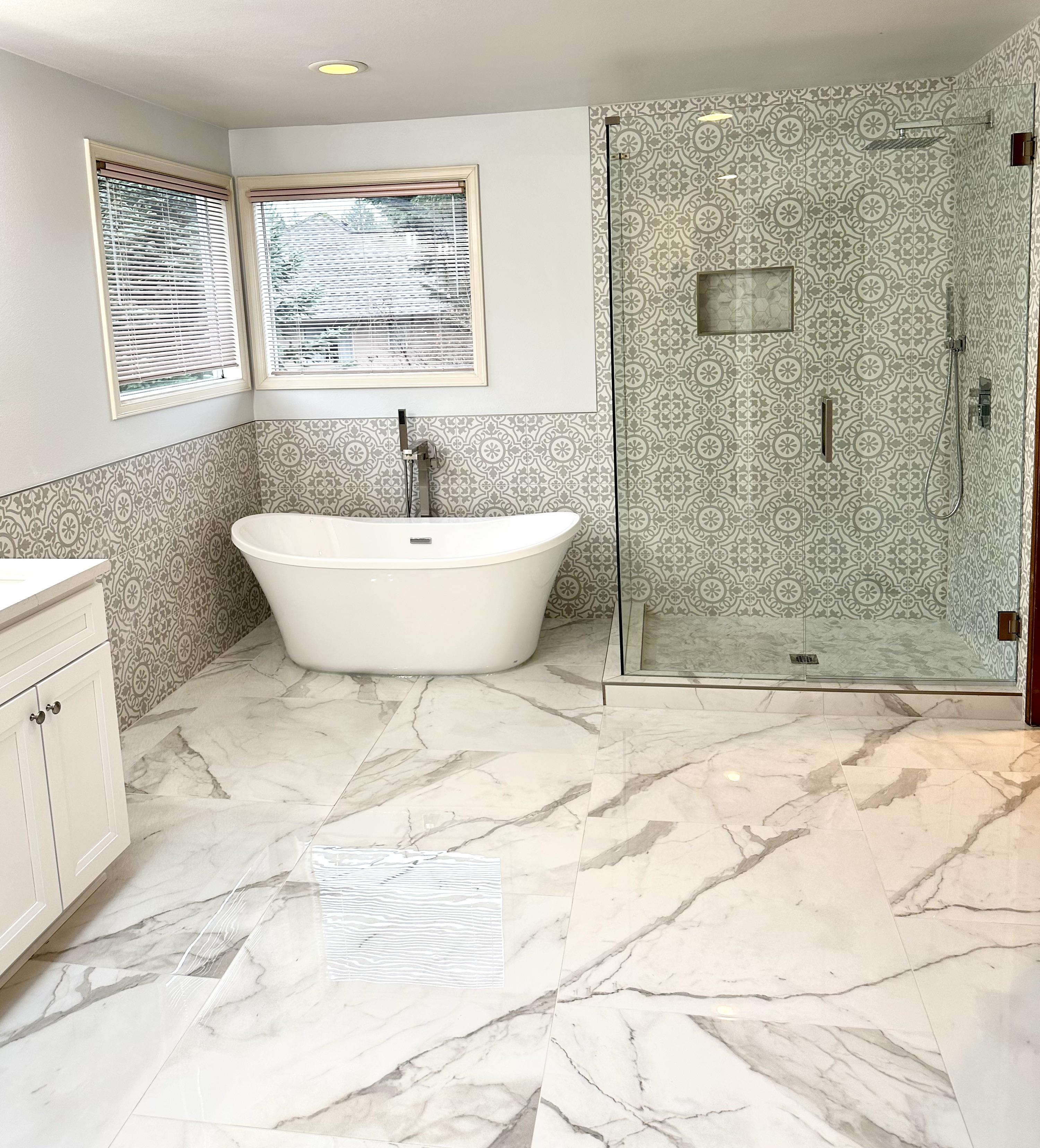 Custom vanity installation Mill Creek